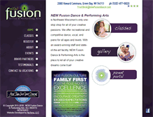 Tablet Screenshot of newfusiondance.com